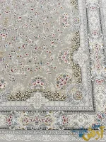 فرش افشان نقره ای 1500 شانه طرح دلوین