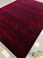 فرش سنتی رنگ قرمز 700شانه طرح کرشمه کاشان