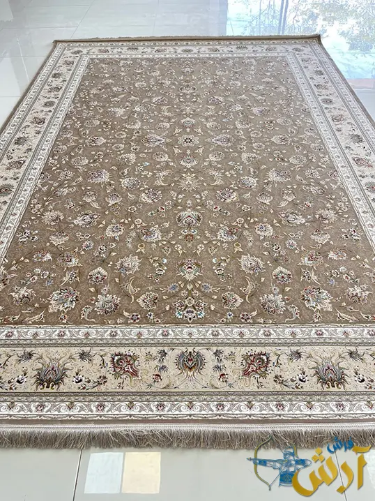 فرش شکلاتی 1500 شانه افشان طرح کژال