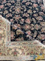 فرش طرح بهشت سرمه ای 1200 شانه