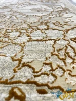 فرش طرح طلاکوب جدید طرح ملینا 1200شانه کاشان