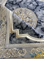 فرش ورساچه 1200 شانه ماهساره دودی کاشان