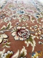 فرش کرم برجسته 1500 شانه گلریس کاشان