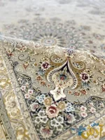 فرش کلاسیک جدید 1500 شانه روژان کرم