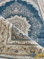 فرش آبی 1200 شانه طرح دلوین