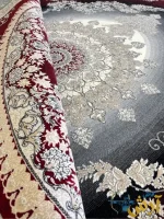 فرش لاکی مدرن جدید کاشان 1200 شانه طرح کارن