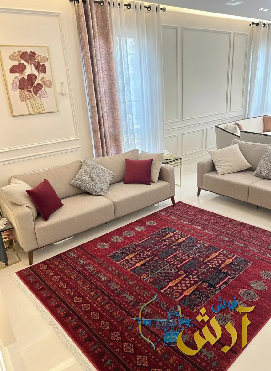 ست مبل و فرش لاکی سنتی