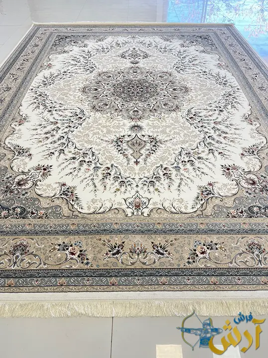 فرش 1200 شانه کلاسیک طرح آراد کاشان