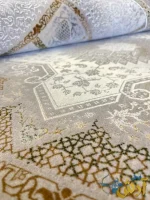 فرش پتینه خشتی ترنج 1200 شانه سپیدار کاشان