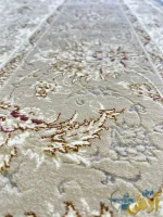 فرش 1200 شانه فیلی طلایی برجسته طرح نیکا کاشان