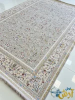 فرش 1500 شانه نقره ای طرح نگار کاشان
