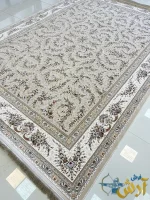 فرش 1500 طرح افشان کرم کژال کاشان
