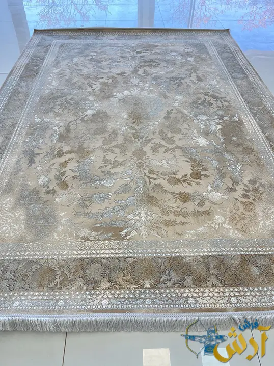 فرش طرح افشان جدید مشکات 1200 شانه کاشان