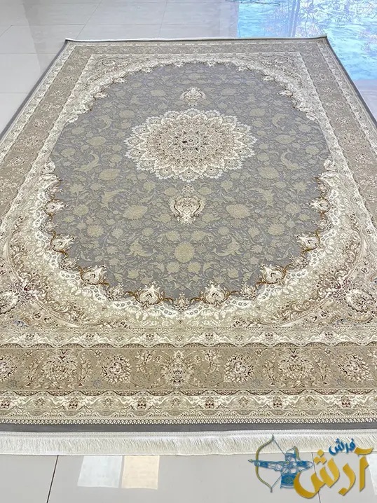 فرش فیلی برجسته 1200 شانه طرح نیکا کاشان