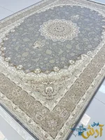 فرش فیلی گل برجسته 1200 شانه طرح نیکا کاشان