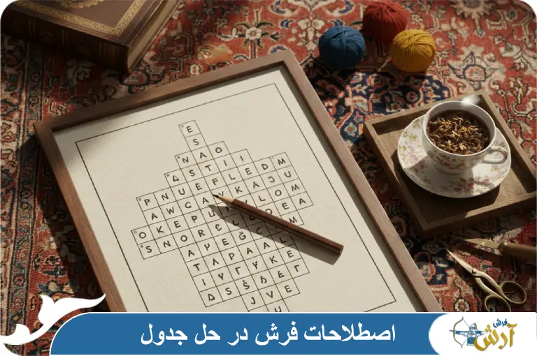 تمام اصطلاحات و لغات فرش در حل جدول