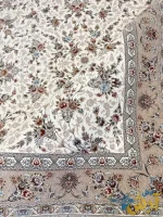 فرش افشان کرم 1200شانه طرح مه گل کرم