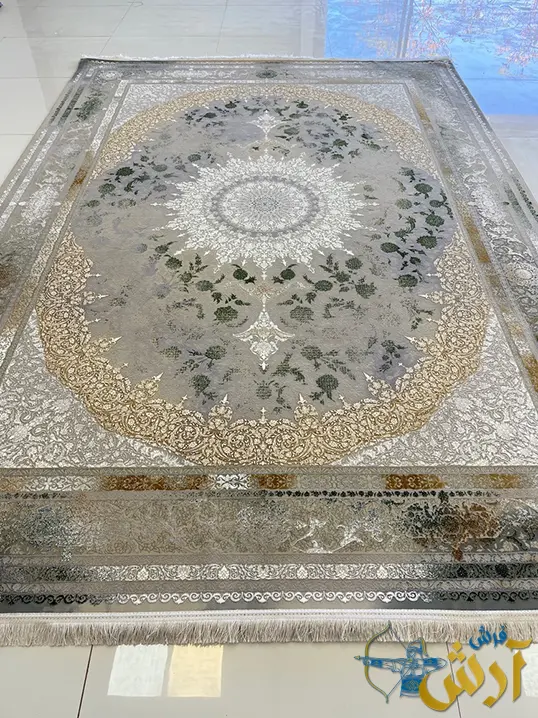 فرش بژ طلایی کاشان 1200شانه سپهر