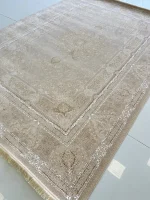 فرش طلاکوب 1200 شانه طرح رخساره کاشان