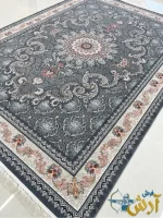 فرش کلاسیک 700شانه طرح روژان دودی کاشان